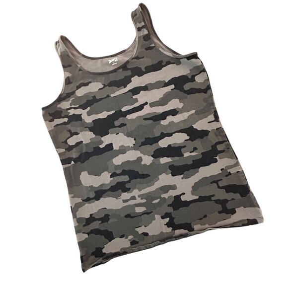 NWOT Duluth Trading Co No Yank Tank Top Gun Metal Camo Size Large NEVER WORN - Picture 1 of 8
